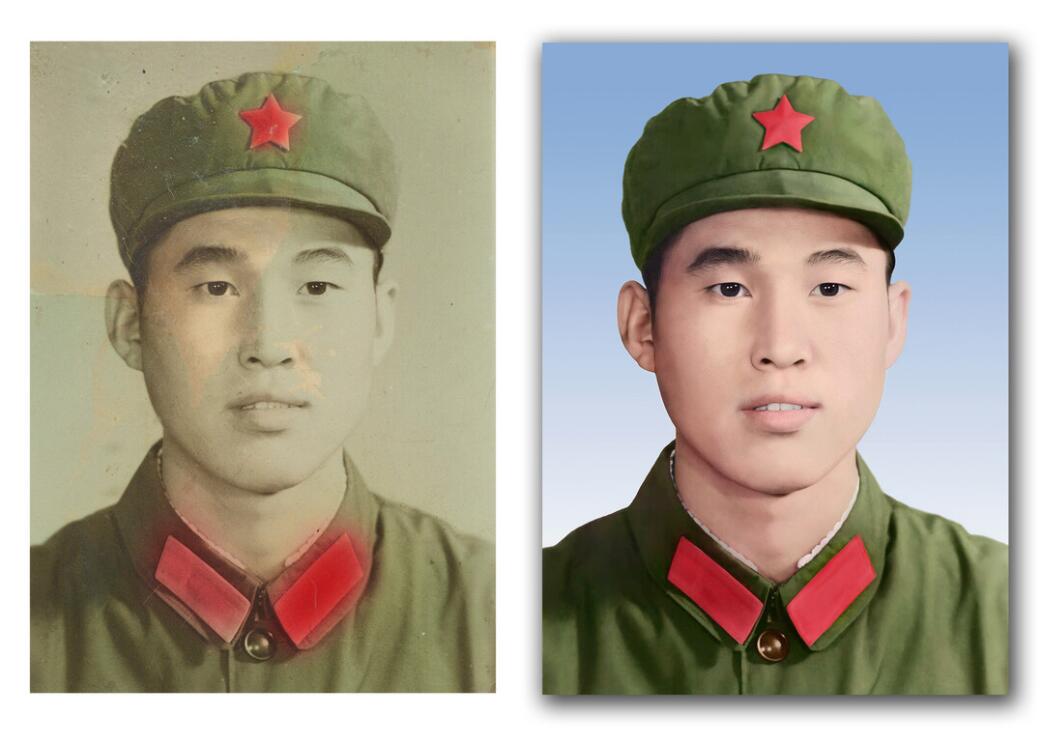 岳阳楼破损照片修复-18
