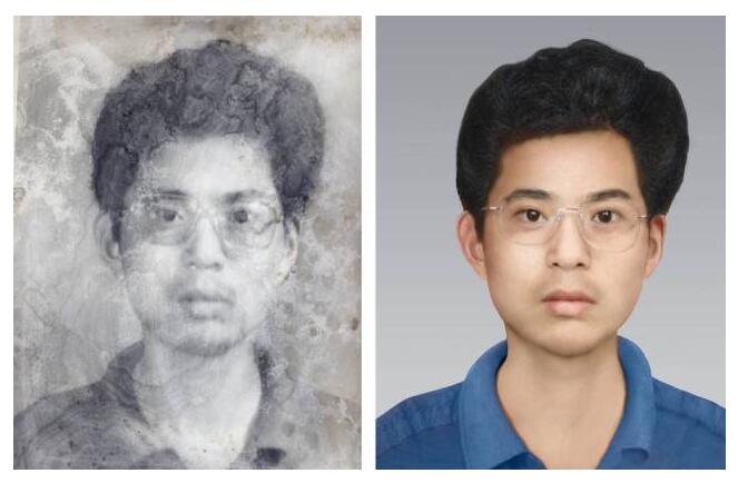 岳阳楼破损照片修复-81